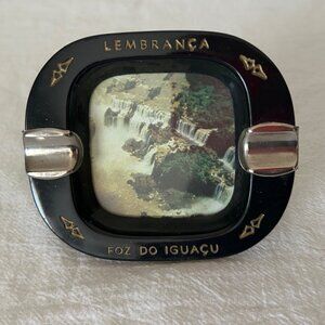 VINTAGE Iguacu Falls Plastic Ashtray Frame